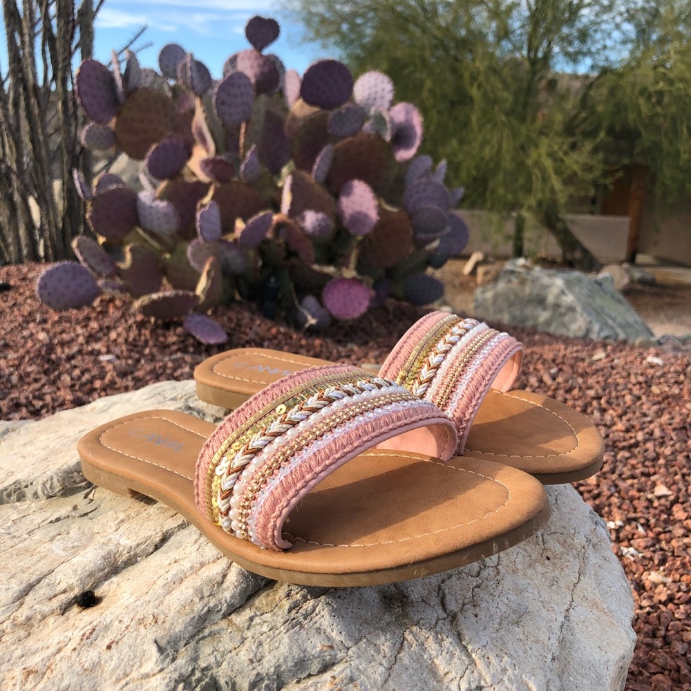 ✨ Final Price- Embellished Slip On Sandals - Picture 2 of 4
